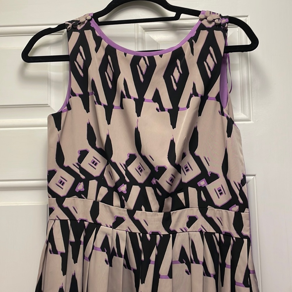 Jessica Simpson high neck fit & flare dress with POCKETS!